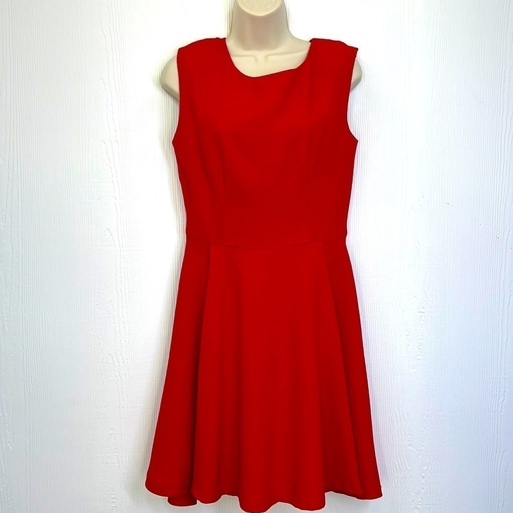 The Limited - Red Sleeveless Knee Length Polyester Dress Size 6